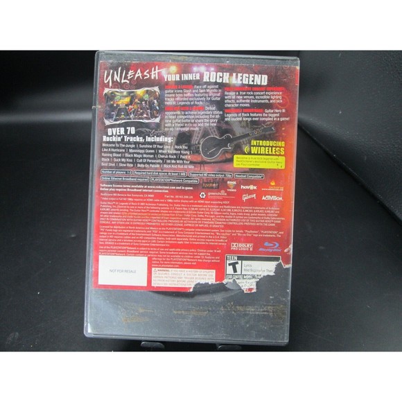 Guitar Hero III 3 Legends Of Rock PlayStation 3 PS3‎ Complete DAMAGE BOX - Picture 4 of 10